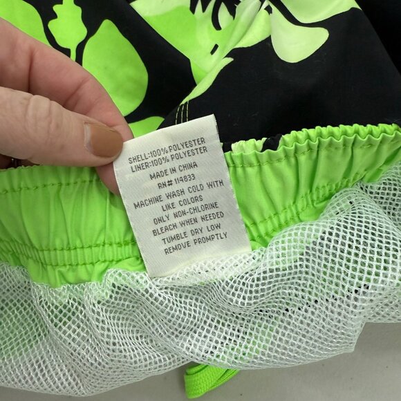 Panama Jack Hibiscus Floral Mesh Lined Cargo Swim Trunks Mens size Medium NEW - Picture 5 of 10